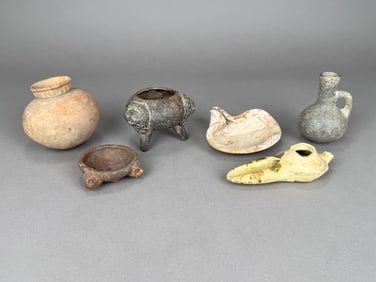 Group of Six Ceramic Vessels