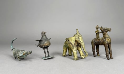 Group of Four Dhorka Bronzes
