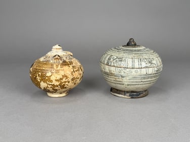 Two Southeast Asian Lidded Vessels