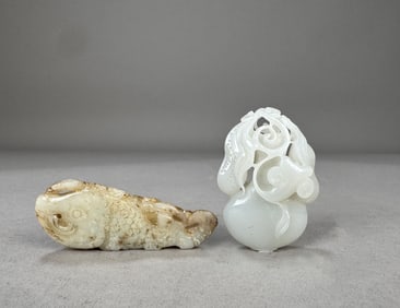 Two Chinese Jade Objects