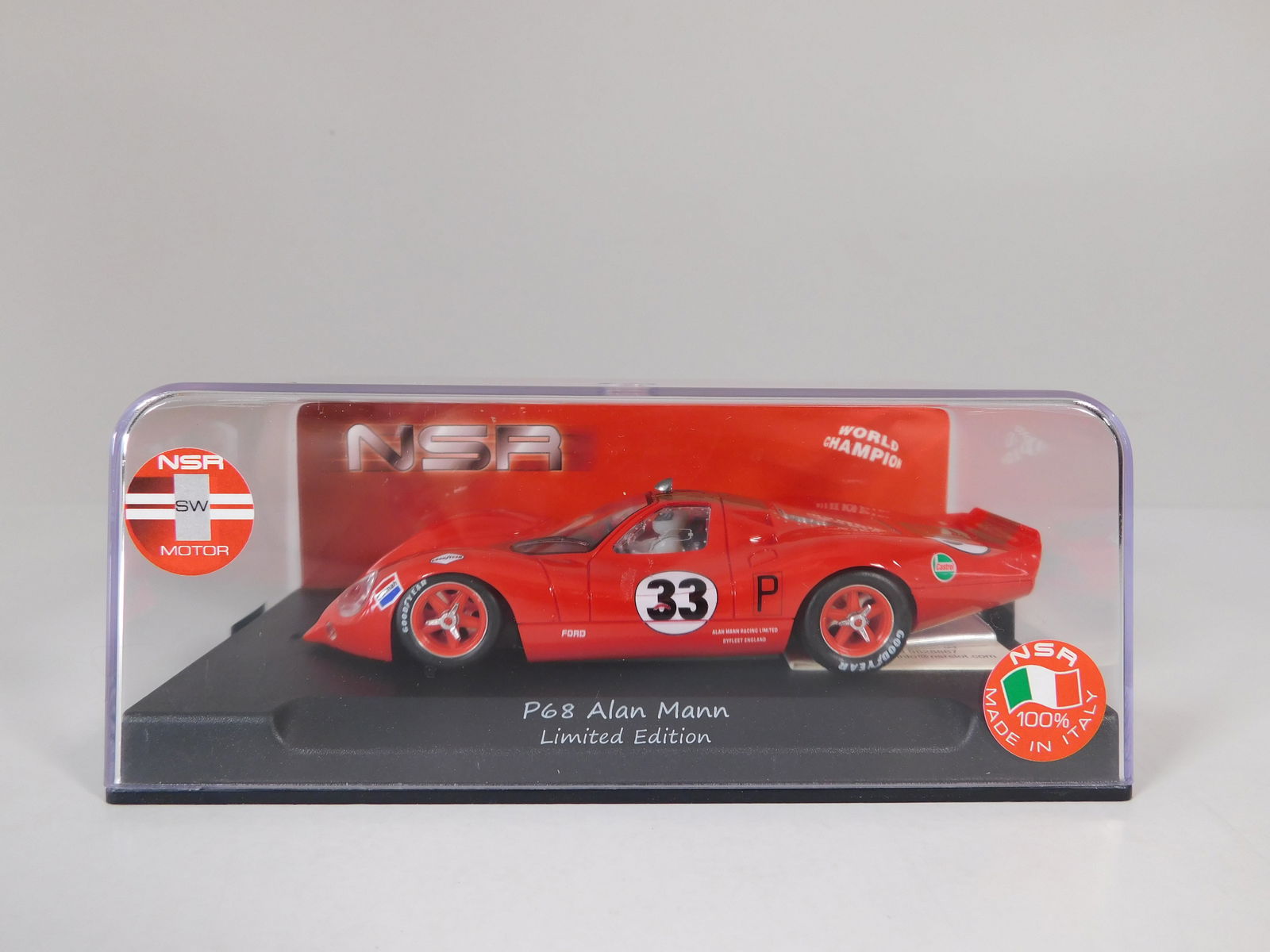 NSR Ford P68 Brands Hatch 6h 1968 Alan Mann Limited Edition #33 1/32 Slot Car (1 of 6)