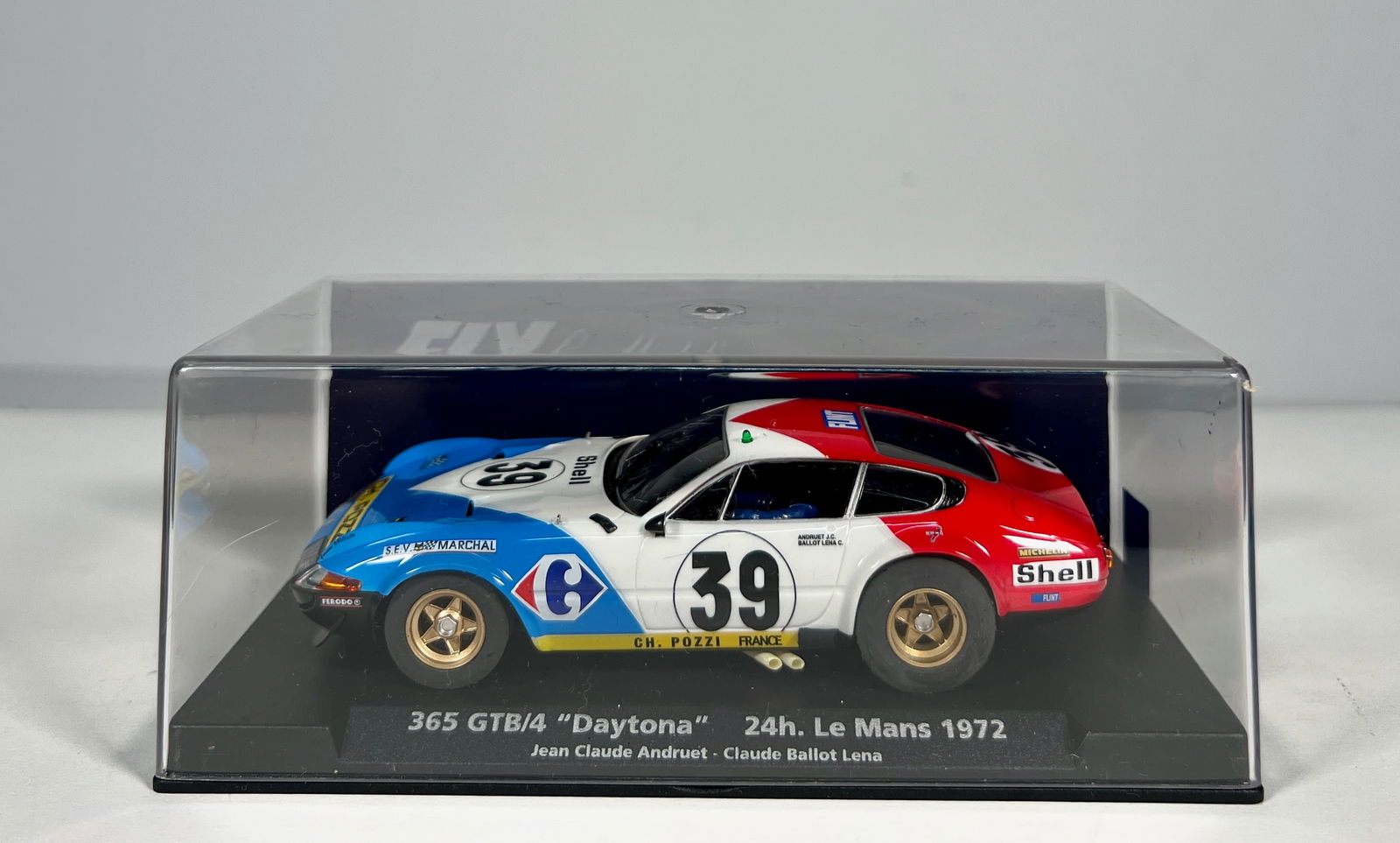 Fly Car Model Ferrari 365 GTB/4 Daytona, 24h Le Mans 1972 #39  1/32 Slot Car (1 of 5)