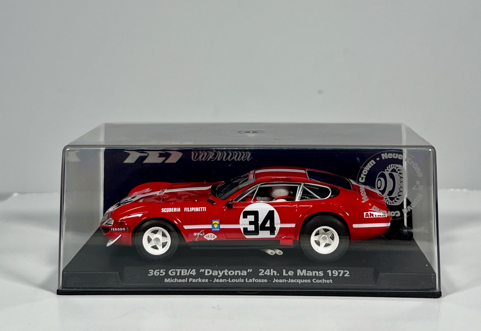 Fly Car Model 365 GTB/4 Ferrari Daytona 24h Le Mans 1972 #34 1/32 Slot Car (1 of 5)