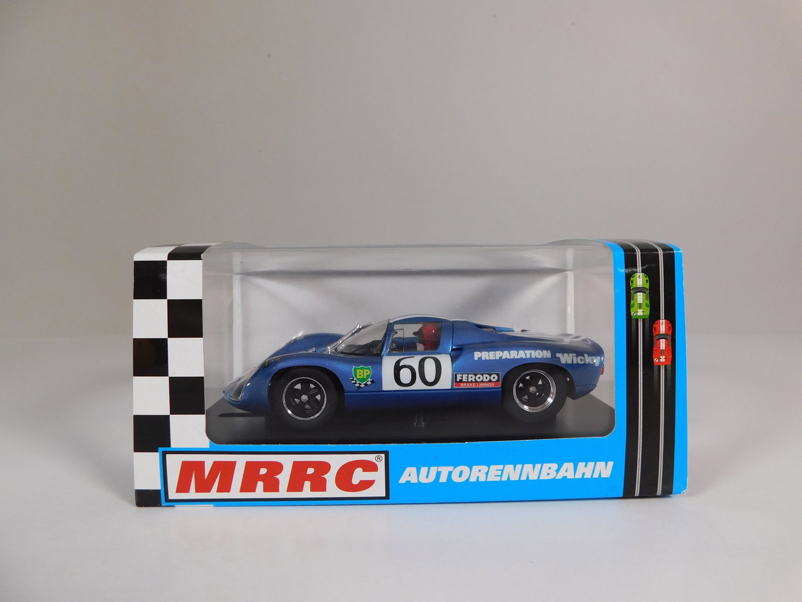MRRC Autorennbahn RTR #60 1/32 Slot Car: MRRC Autorennbahn RTR #60 BP 1/32 Slot Car. Reference #NE04311, with original case. *In-house Shipping Available*
