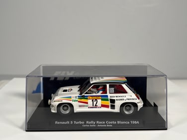 Fly Car Model Renault 5 Turbo Rally Race Costa Blanca 1984 #12 1/32 Slot Car
