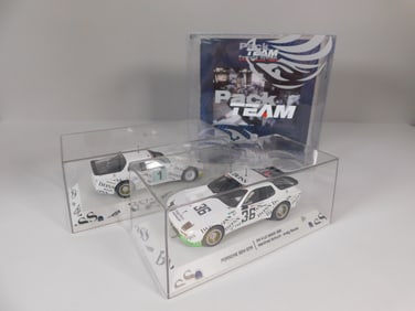 Two Porsche Pack Team 924 GTP 24H Le Mans 1981 #36 #1 1/32 Slot Cars