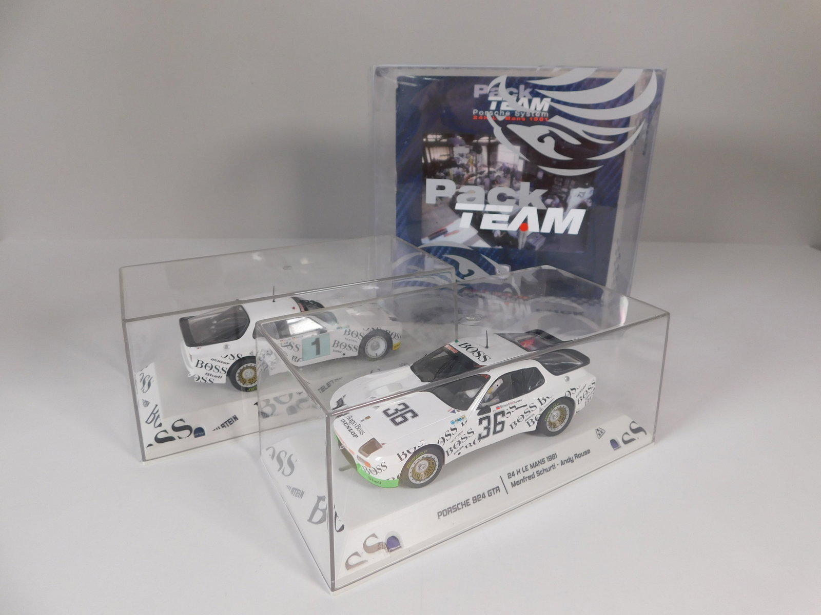 Two Porsche Pack Team 924 GTP 24H Le Mans 1981 #36 #1 1/32 Slot Cars (1 of 16)