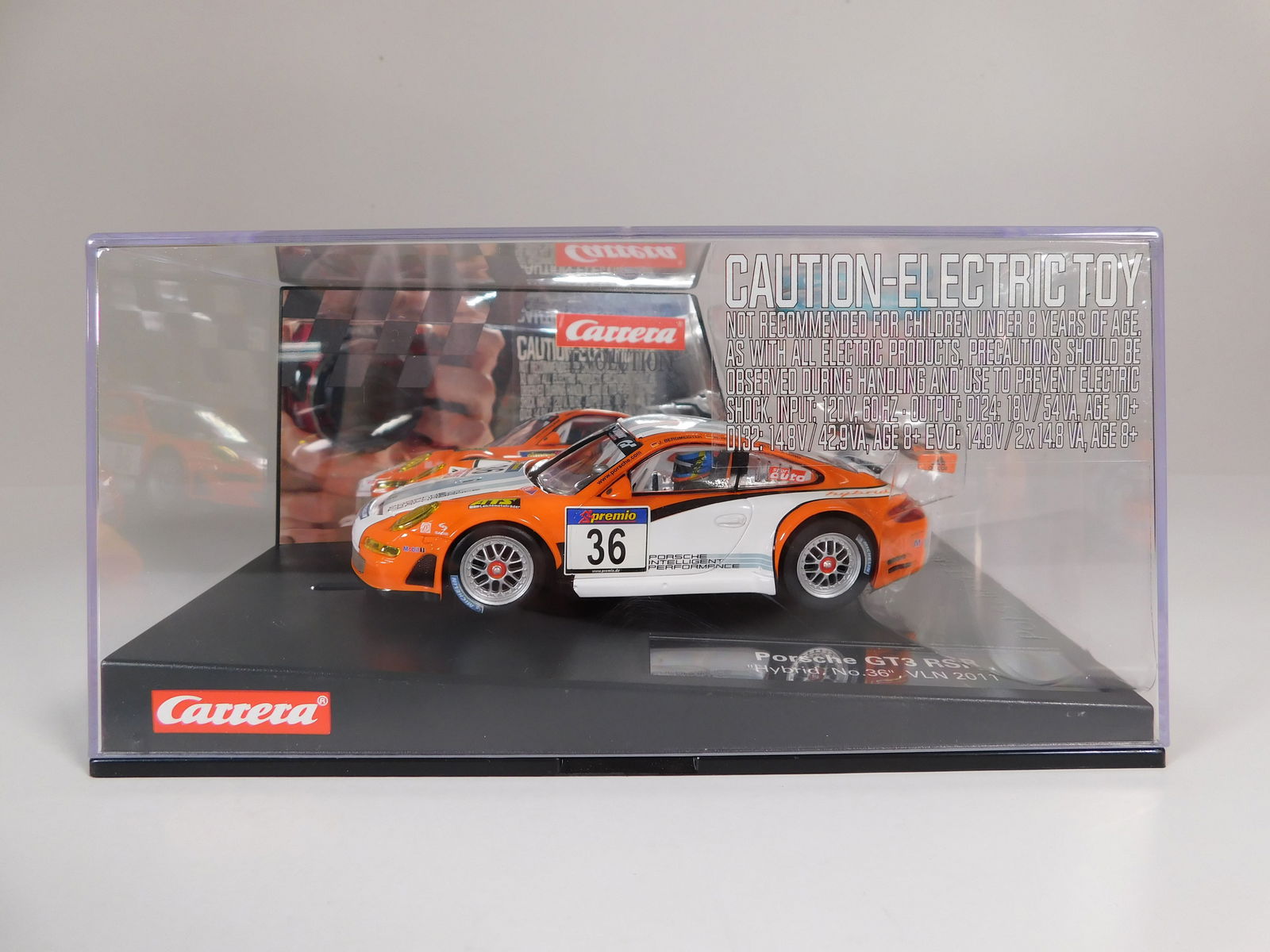 Carrera Evolution Porsche GT3 RSR Hybrid VLN 2011 #36 1/32 Slot Car (1 of 7)