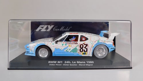 Fly Car Model BMW M1 24h Le Mans 1980 #83 BMW 1/32 Slot Car