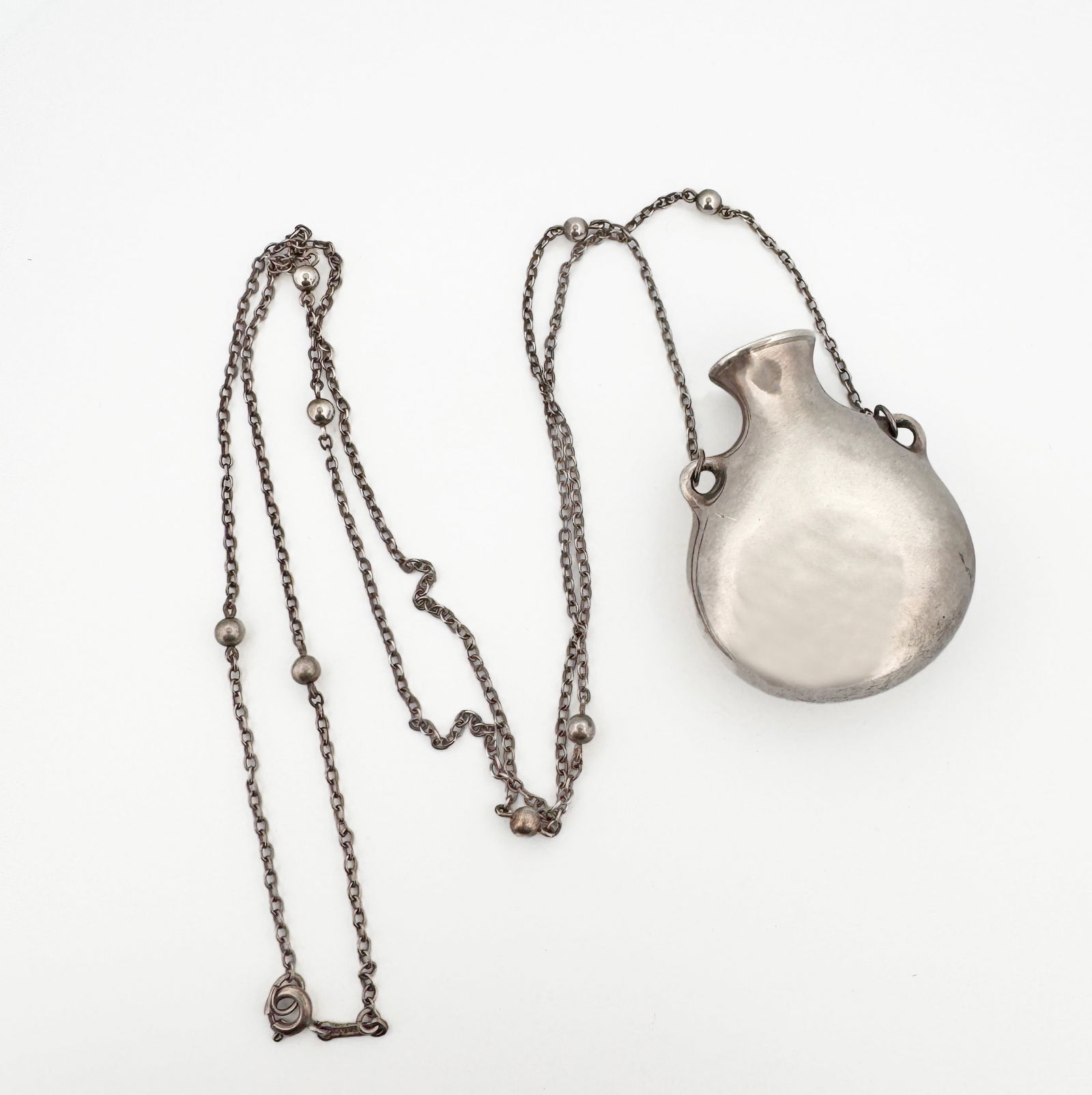 Elsa Peretti for Tiffany & Co Sterling Open Bottle Necklace (1 of 3)