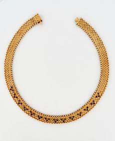 Cartier 18k Sapphire Choker Necklace