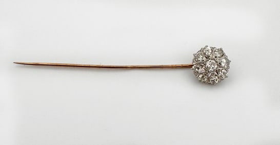 14k Diamond Stick Pin