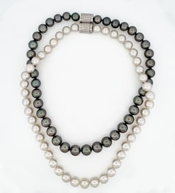 Mikimoto Double Strand Pearl Necklace