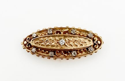 14k Gold Diamond Pendant