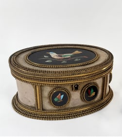 Tahan Paris Bronze Pietra Dura Dresser Box