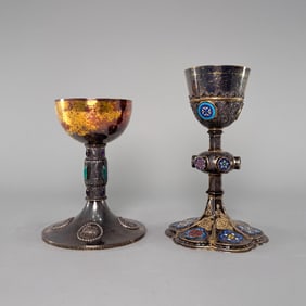 Two Silver Gilt Chalices