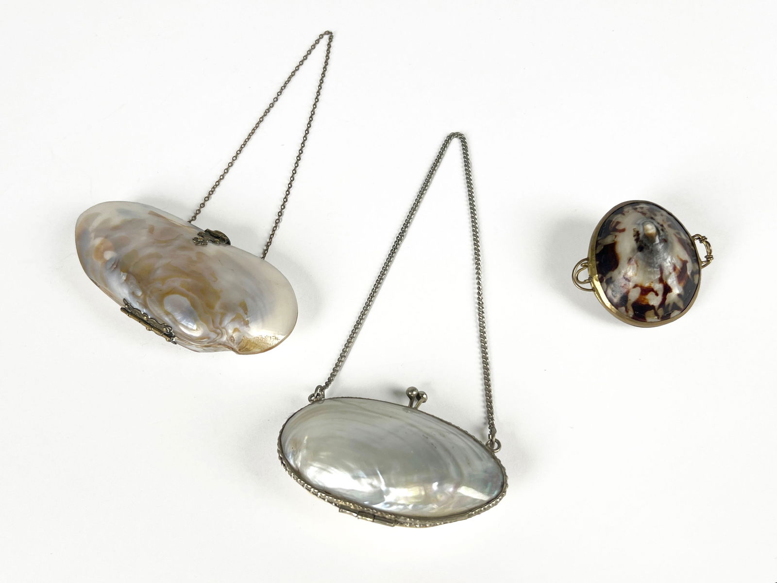 Group of Three Shell Trinket Boxes (1 of 3)