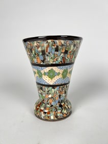 Mosaic Ceramic Vase By Jean Gerbino For Vallauris, France