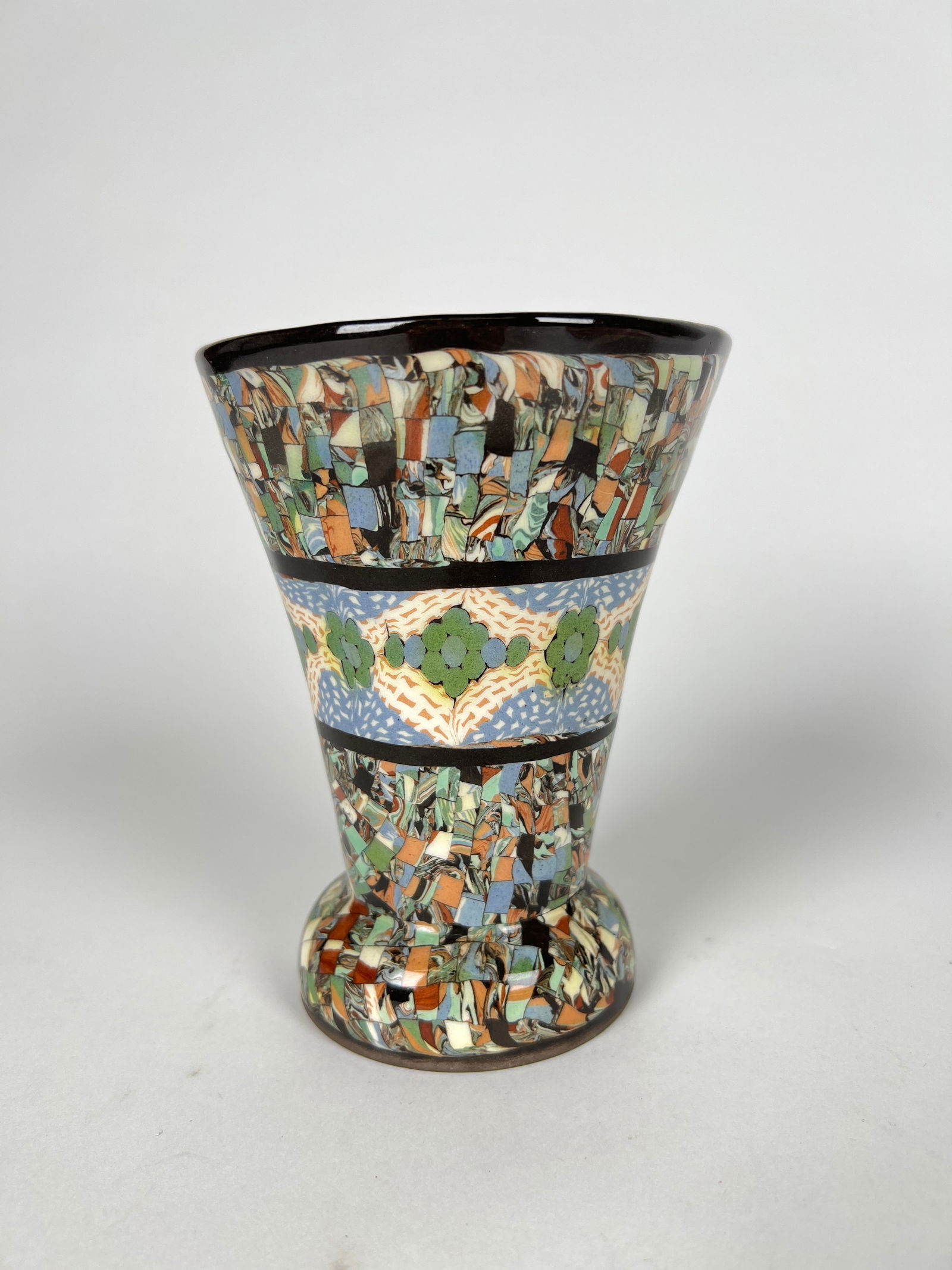 Mosaic Ceramic Vase By Jean Gerbino For Vallauris, France (1 of 5)