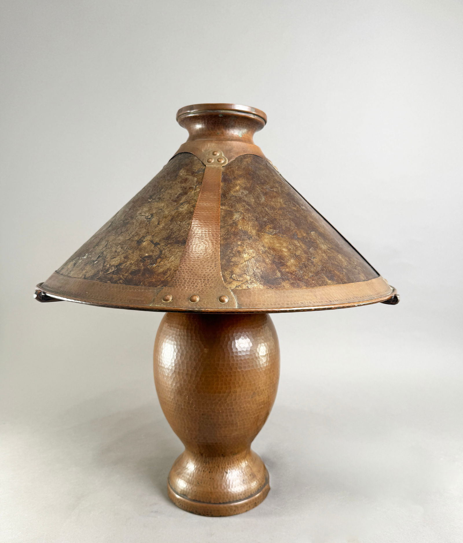 Hammered Copper Table Lamp (1 of 7)