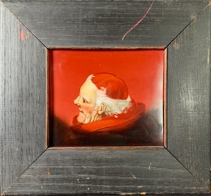 Framed Porcelain Plaque