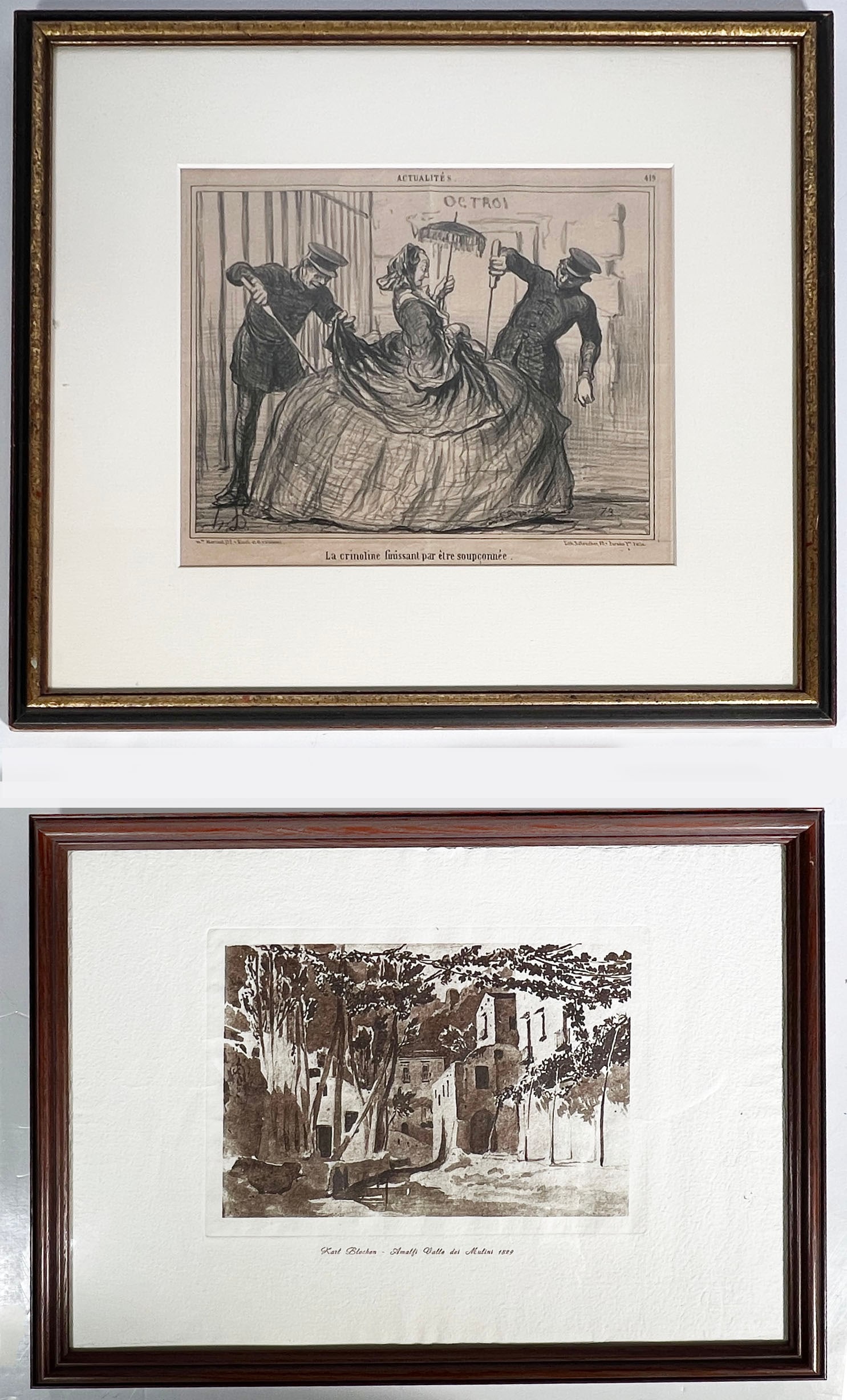 Honore Daumier & Carl Blechen Prints (1 of 2)