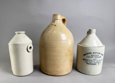 Three Stoneware Jugs
