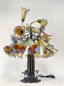 Tiffany Studios Style Twenty-One-Light "Lily" Table Lamp