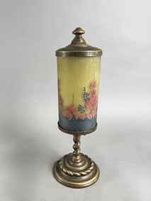 Handel Mantel Lamp with Floral Shade
