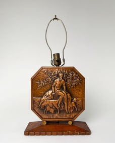 Albert Gilles Copper Table Lamp