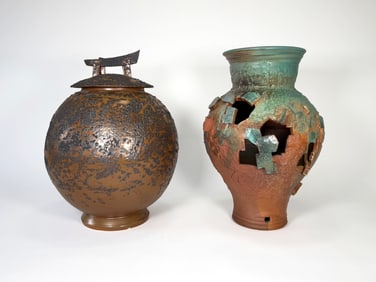 Two Large Ceramic Vessels by Will Heacock