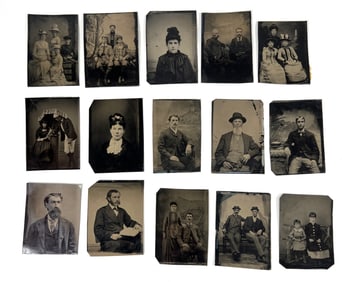 Fifteen Tintype Photographs