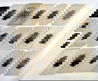 Nineteen Tintype/Ferrotype Portrait Photographs