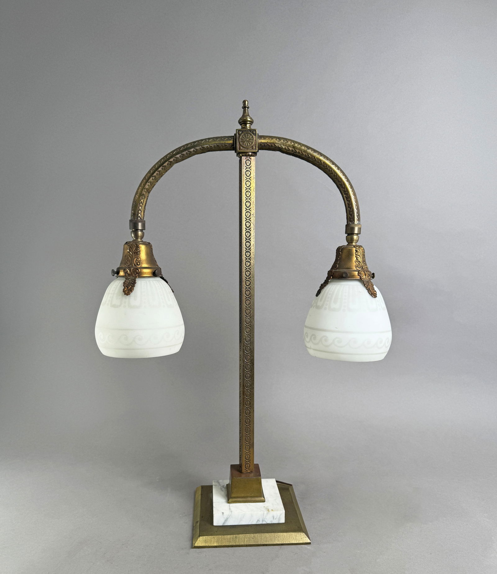 Art Deco Double Arm Table Lamp (1 of 3)