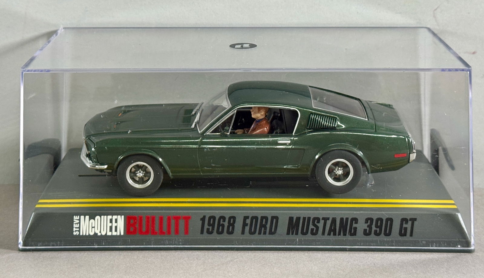 Pioneer 1968 Ford Mustang 390 GT 1/32 Slot Car: 1968 Ford Mustang 390 GT Bullitt Steve McQueen 1/32 Slot Car, with original case. 