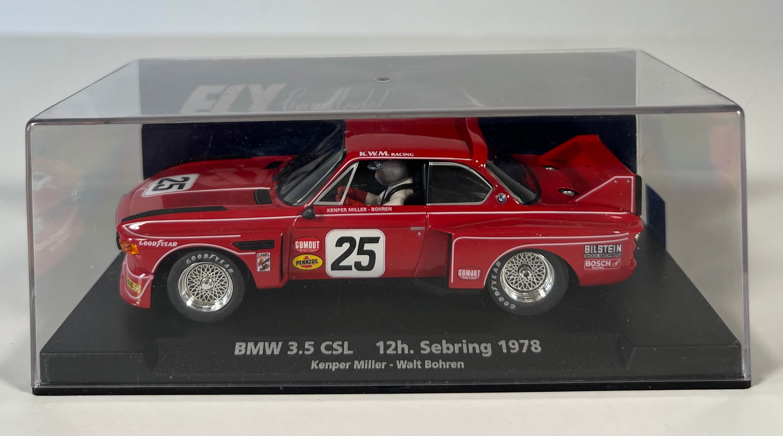 Fly Car Model BMW 3.5 CSL 12h Sebring 1978 #25 1/32 Slot Car (1 of 5)