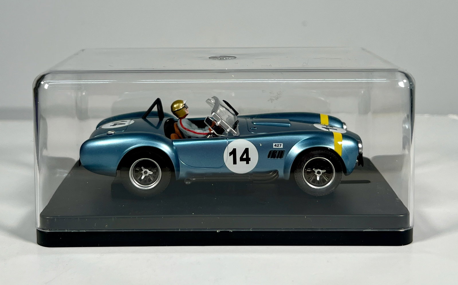 MRRC Slot Racing #14 1/32 Slot Car: MRRC #14 1/32 Slot Car, with original case and packaging. Weight: 7 oz.