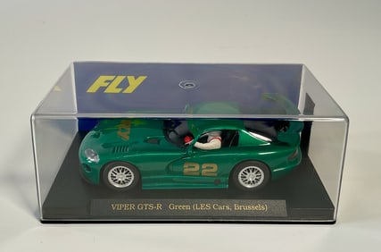 Fly Viper GTS-R Green LES Cars Brussels #22 1/32 Slot Car