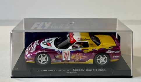Fly Car Model Corvette C5 Speedvision GT 2000 #1 1/32 Slot Car
