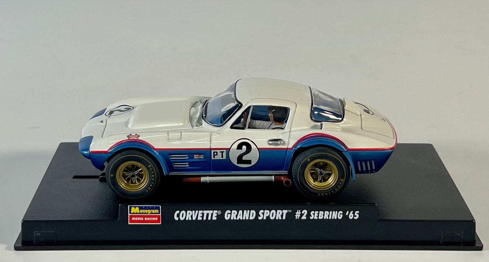 Monogram Corvette Grand Sport Sebring '65 #2 1/32 Slot Car (1 of 5)