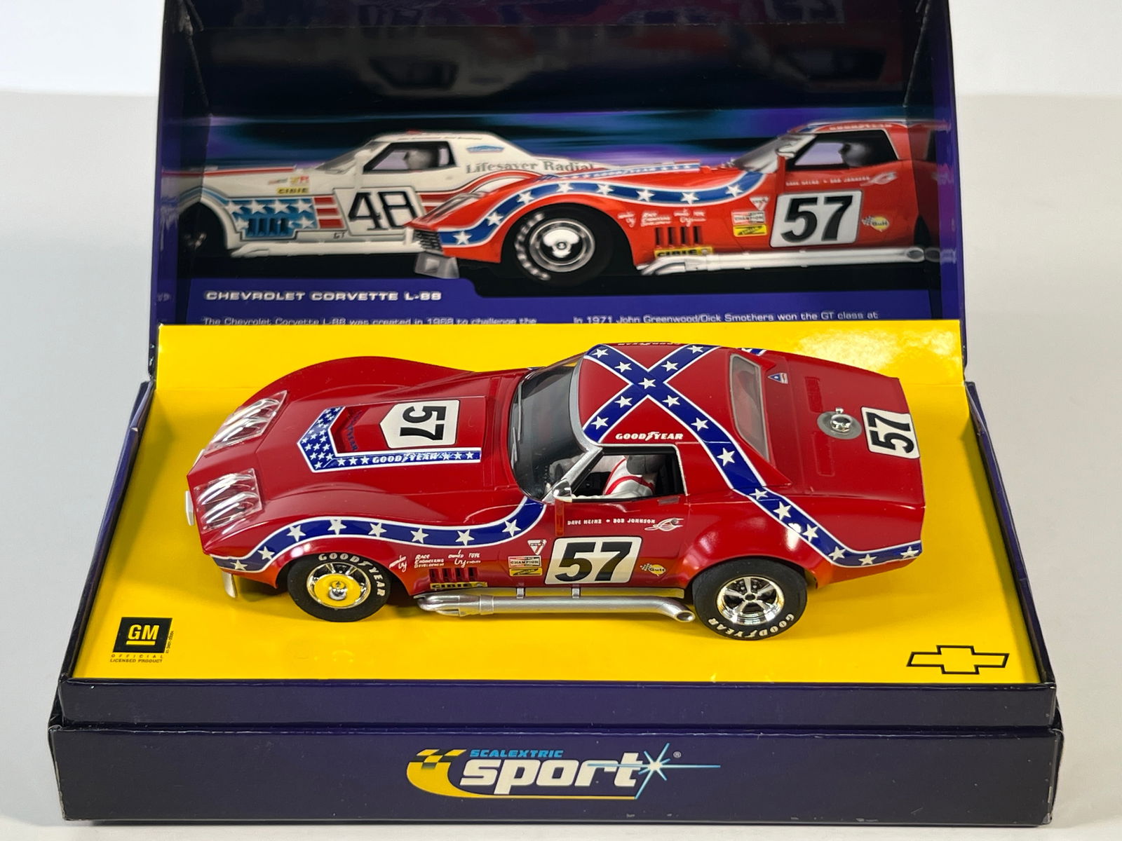 Scalextric Sport Chevrolet Corvette L-88 #57 1/32 Slot Car (1 of 4)
