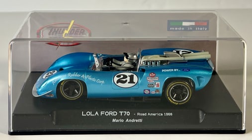 Thunder Slot Lola Ford T70 Road America 1968 Mario Andretti #21 1/32 Slot Car