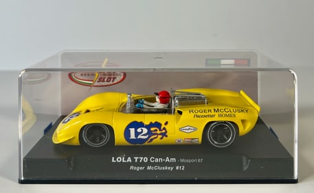 Thunder Slot Lola T70 Can-Am Mosport 67 Roger McCluskey #12 1/32 Slot Car