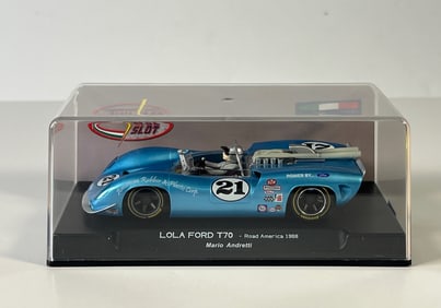 Thunder Slot Lola Ford T70 Road America 1968 Mario Andretti #21 1/32 Slot Car