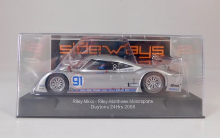 Sideways Riley Mkxx - Riley-Matthews Motorsports Daytona 24Hrs 2008 #91 1/32 Slot Car
