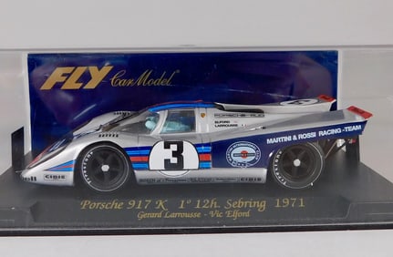 Fly Car Model Porsche 917K 1st Sebring 1971 #3 Martini 1/32 Slot Car