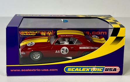Scalextric USA Chevrolet Camaro #74 1/32 Slot Car