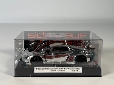 Sideways North American 2018 Gr3 Championship Great Traditions Silver Plating 1/32 Slot Car