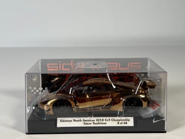 Sideways North American 2018 GT3 Championship Great Traditions Gold Plating 1/32 Slot Car