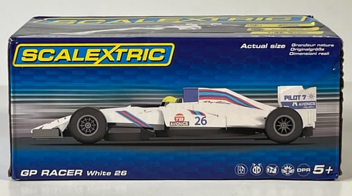 Scalextric GP Racer White #26 1/32 Slot Car